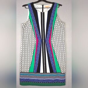 Gibson Latimer Medium Dress Slimming‎ Colorful Lined Sleeveless Zip Back